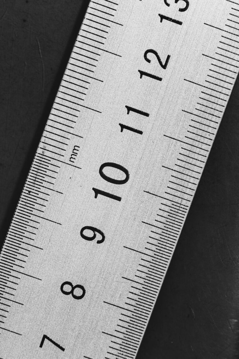 Millimetre ruler used to measure pupillary distance at home